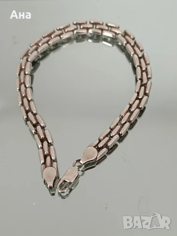 Масивна сребърна гривна , снимка 1