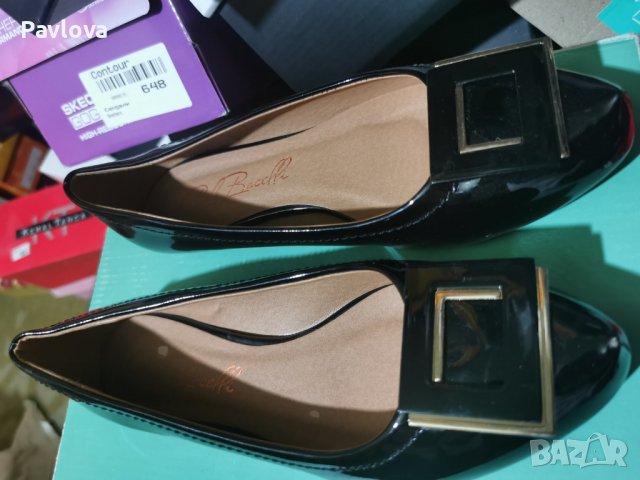 Естествена кожа обувки марка  TENDENS Обувани за  1  ревю като нови  материя  :лак много са удобни  , снимка 1