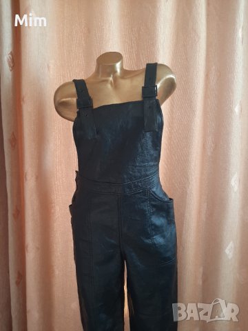 Н&М 40 Черен кожен гащеризон , снимка 10 - Гащеризони - 39702942