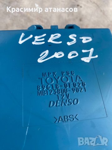 Модул за Тойота корола версо.MB123800-9021.89618-0F020, снимка 4 - Части - 40269694