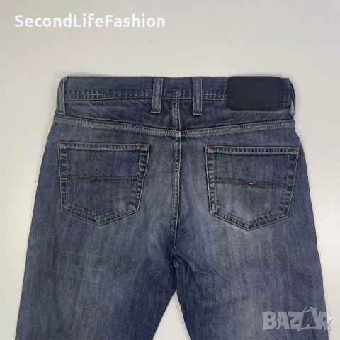 Мъжки дънки TOMMY HILFIGER Madison Straight Fit, W31 L34, с цип деним, син, снимка 4 - Дънки - 53020142