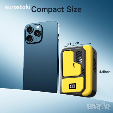 Мини вентилатор Kukiwhy, USB акумулаторен, 3 скорости, снимка 8 - Вентилатори - 52296966