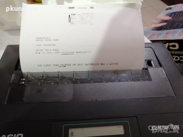 Ретро, пишеща машина CASIO Casiowriter CW-16, снимка 11 - Антикварни и старинни предмети - 35300354