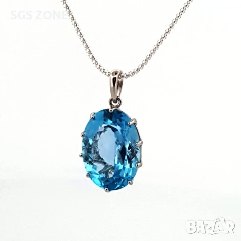 Комплект със натурален Топаз, снимка 6 - Бижутерийни комплекти - 49573103