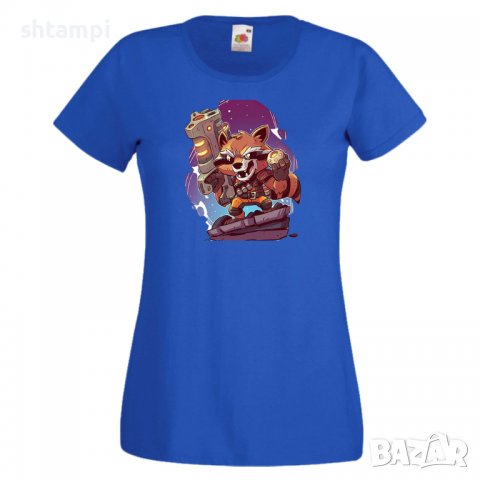 Дамска тениска Marvel Rocket Racoon 2 Игра,Изненада,Подарък,Геймър,, снимка 6 - Тениски - 36748127