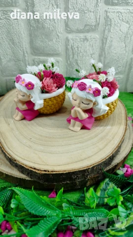 Ангелчета в цвят розов!, снимка 12 - Декорация за дома - 50911878
