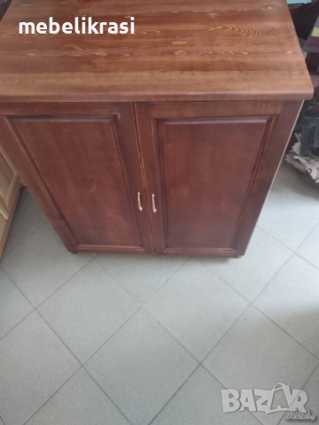 Шкаф от дърво в цвят- светъл орех, снимка 4 - Шкафове - 36510277