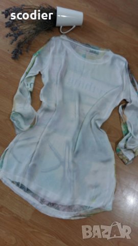 Копринена туника - S, снимка 2 - Туники - 30038184