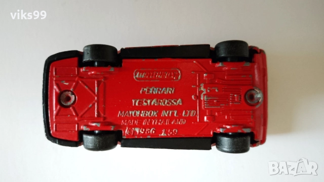 Ferrari Testarossa Matchbox 1986 Made in Thailand, снимка 8 - Колекции - 52662418