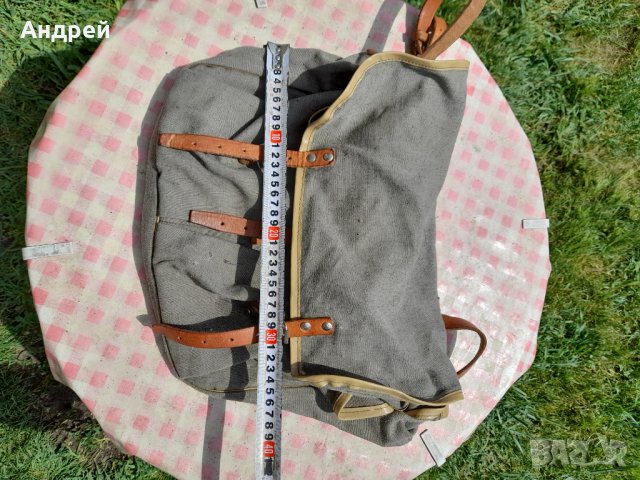 Стара брезентова чанта #8, снимка 2 - Антикварни и старинни предмети - 36768743