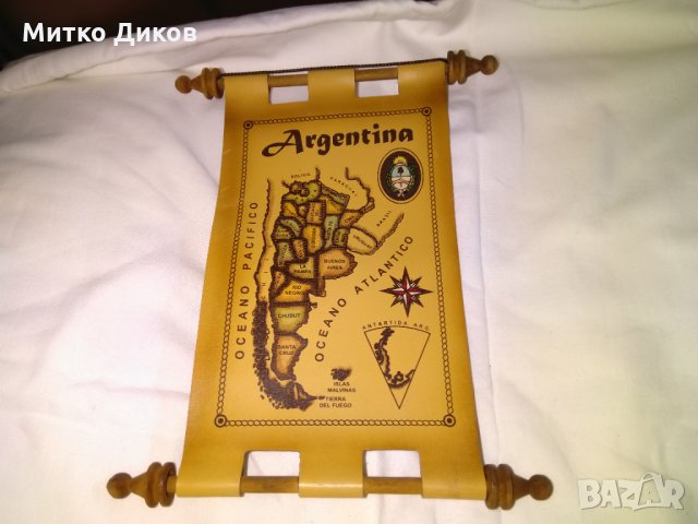 Аржентина пано за стена  естествена кожа 210х120мм, снимка 1 - Декорация за дома - 29114040