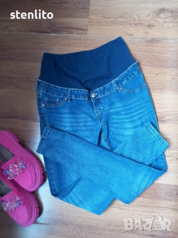 Дънки за бременни Размер L, снимка 1