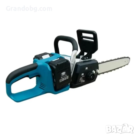 Немска акумулаторна резачка 50см шина 2х 36V 6Ah + 2 шини + 2 вериги