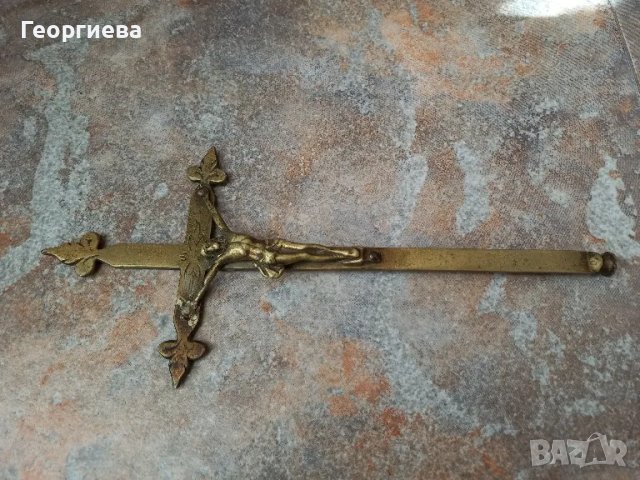 Месингов кръст, снимка 3 - Други - 49410177