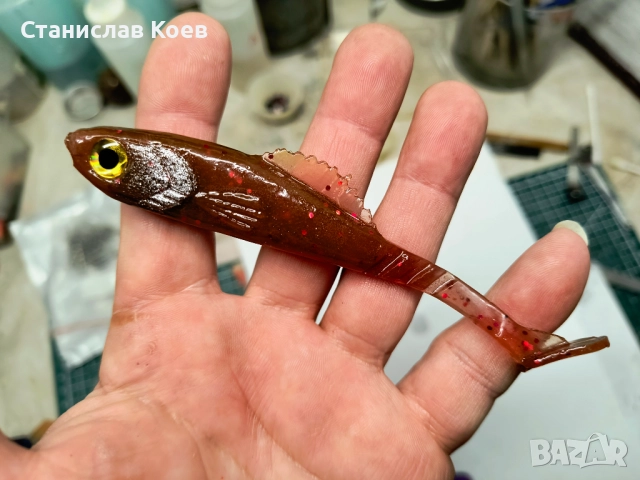 силиконова примамка Костур 110, снимка 9 - Такъми - 49520400