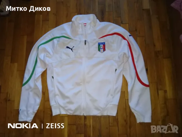 Италия горно марково на Пума размер М отлично, снимка 2 - Футбол - 48002074