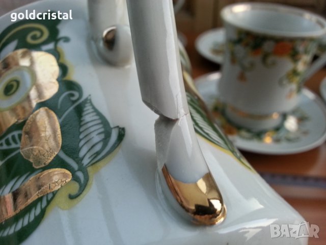 Руски сервиз големи чаши с чинии, снимка 6 - Антикварни и старинни предмети - 37624749