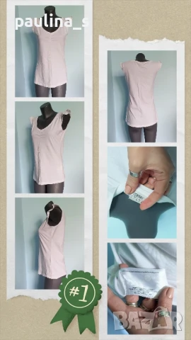 Четири различни броя / Блуза от трико с къс ръкав , снимка 6 - Корсети, бюстиета, топове - 50973495