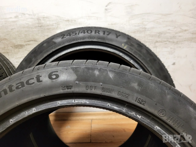 225/45/17 и 245/40/17 Continental / пакет летни гуми, снимка 9 - Гуми и джанти - 54048686