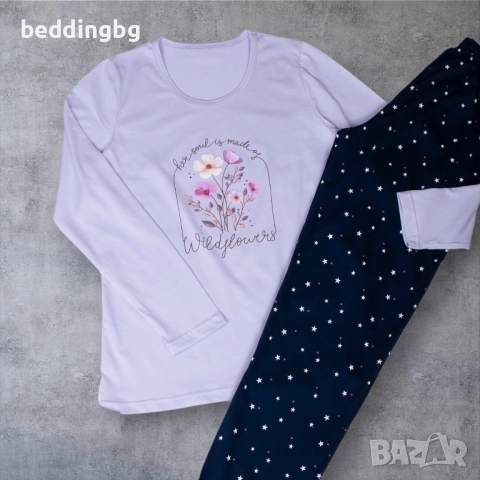 #Дамски #Памучни #Пижами (100% Пениран Памук) - Различни Модели - Произведено в България, снимка 16 - Пижами - 34743982