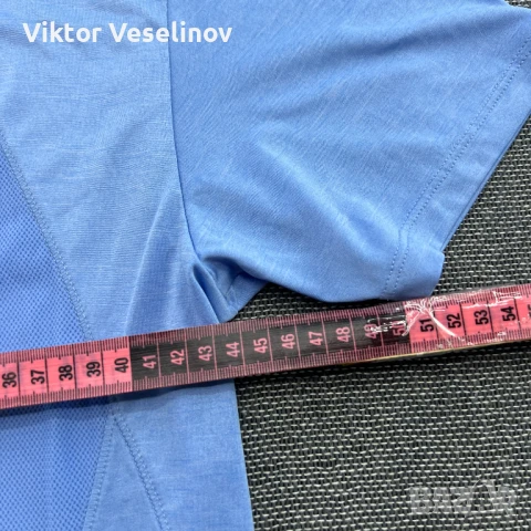 Мъжка Тениска Salomon Размер S Спортна Туристическа Синя, снимка 3 - Тениски - 51197883