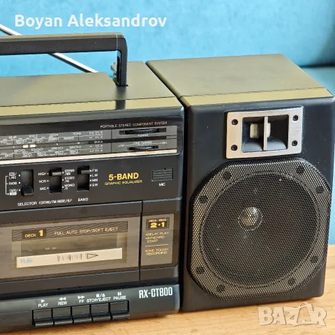 Ретро касетофон Panasonic RX-CT800 – 5-Band Portable Stereo Component System, снимка 4 - Радиокасетофони, транзистори - 55853811
