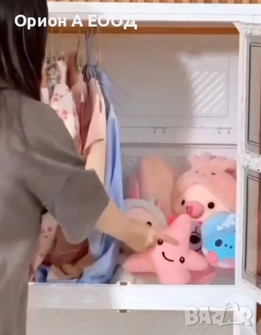 Стилен Мултифункционален Шкаф на Колелца, Водоустойчив , снимка 4 - Шкафове - 51744584