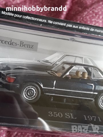 Mercedes Benz 1.43 350 SL 1971 Ixo Deagostini, снимка 8 - Колекции - 42875152