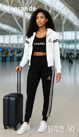 Дамски комплект от 3 часто Chanel, снимка 2 - Спортни екипи - 51709136