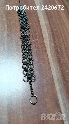 стара сребърна филигран гривна, снимка 1