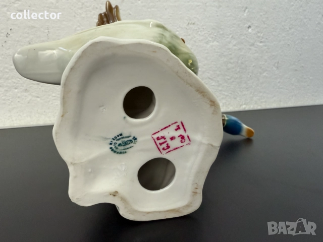 Румънска порцеланова фигура на диви патици. №7514, снимка 8 - Колекции - 52121024