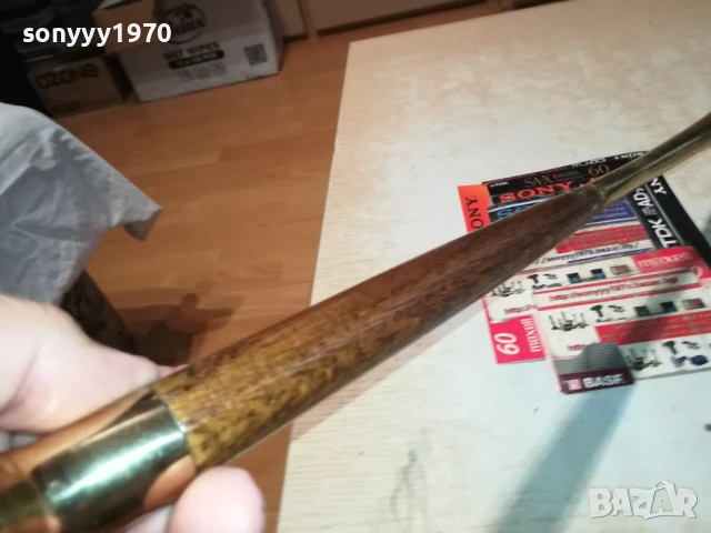 ЛЕБЕД-ОБУВАЛКА-МЕД/МЕСИНГ/ДЪРВО-55СМ МАСИВНА ВНОС SWISS 0208252014LCHERY, снимка 9 - Антикварни и старинни предмети - 51230251