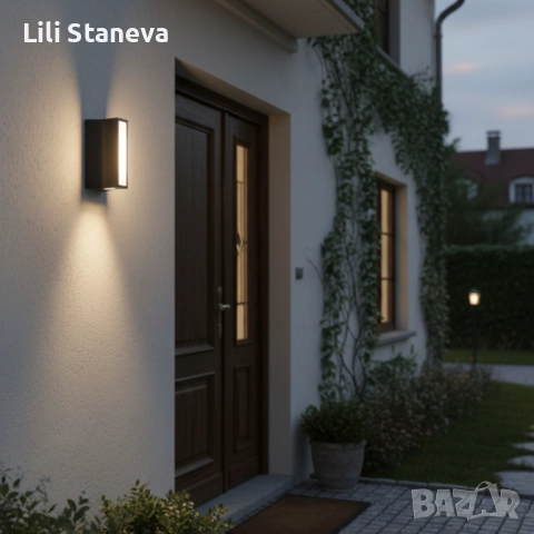 Висококачествена LED стенна лампа Luna Lighting – 11W, 3000K, 300 lm. , снимка 8 - Лед осветление - 51788891