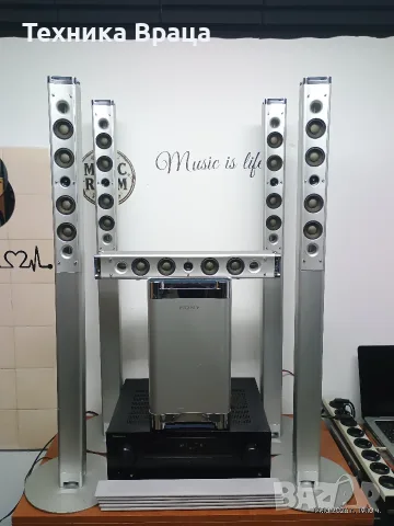 Ресивър PIONEER VSX-324 + комплект колони със субуфер SONY.