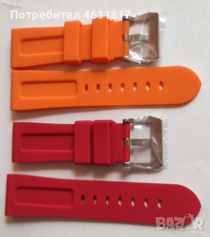 Силиконови каишки PANERAI 26мм, снимка 7 - Каишки за часовници - 52107488