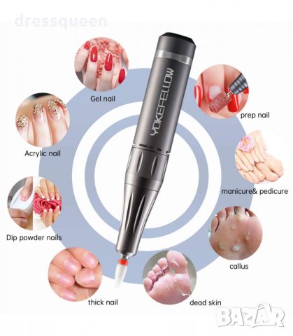  V-201 Безжична електрическа пила за маникюр, 35000 оборота, снимка 10 - Педикюр и маникюр - 34236925