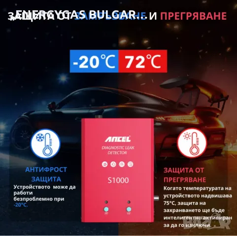 Машина за пушек(дим) /Димогенератор ANCEL S1000/АвтоДиагностика/Тестер, снимка 3 - Сервизни услуги - 50236844