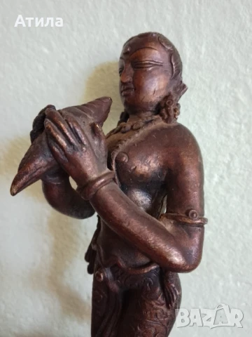 статуетка индия бронз 21/6 см, снимка 7 - Статуетки - 51188781