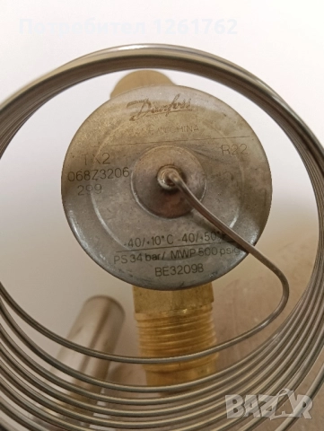 Термостатичен разширителен вентил Danfoss TX 2 (068Z3206) R22 , снимка 6 - Други машини и части - 52266377