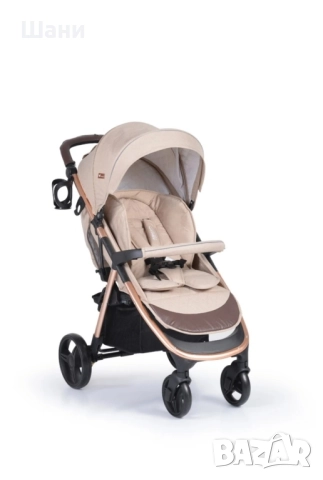 Комбинирана количка CANGAROO Noble 3в1 бежово, снимка 3 - Детски колички - 51615243