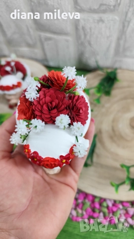 Ангелчета в  червен  цвят!, снимка 9 - Декорация за дома - 51433180