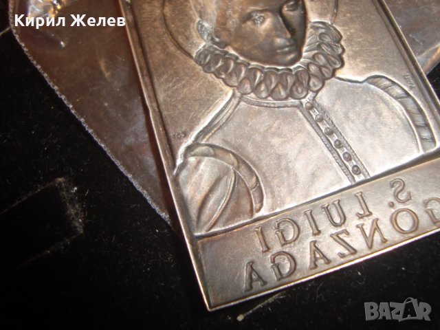 ЛУИДЖИ ГОНЗАГА от МАНТУА ПОСРЕБРЕНА РЯДКА АПЛИКАЦИЯ АВТОРСКА за КОЛЕКЦИЯ 12684, снимка 9 - Колекции - 30352865
