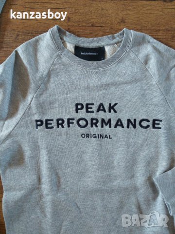 peak performance original crew - страхотна мъжка блуза, снимка 2 - Спортни дрехи, екипи - 42576117