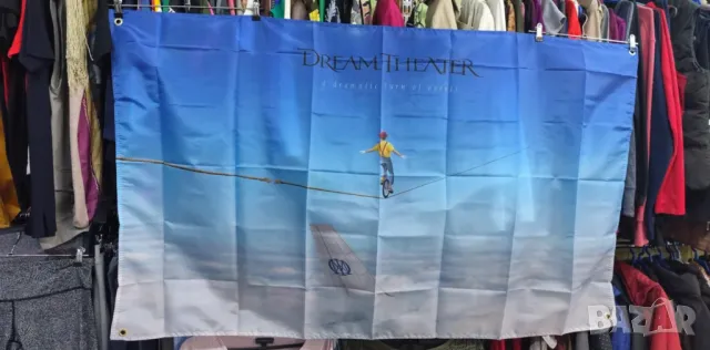 Dream Theater- A Dramatic Turn Of Events -Интериорен транспарант 90 см на 150 см, снимка 2 - Китари - 49752023