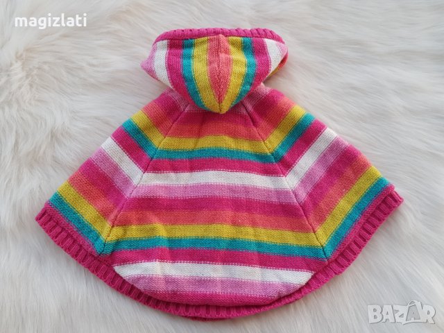 Жилетка тип пончо 9-12 месеца , снимка 6 - Жилетки и елечета за бебе - 30171690