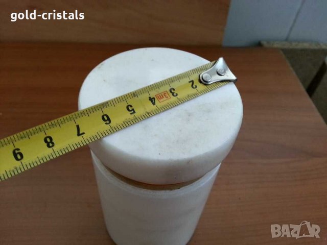 Ретро мраморна кутия с капак, снимка 4 - Антикварни и старинни предмети - 31273772