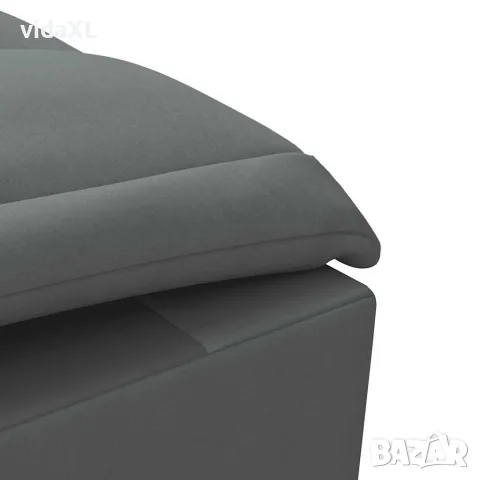 vidaXL Масажна кушетка с болстер, светлосива, текстил, снимка 8 - Кушетки - 56147470