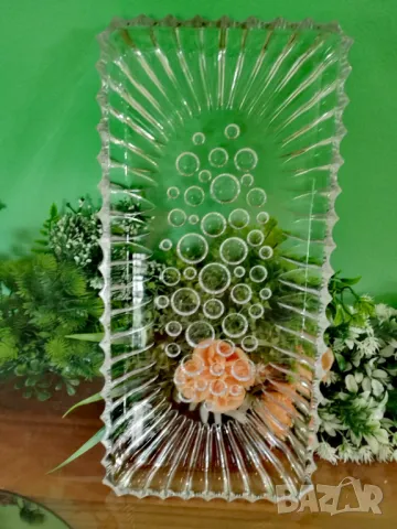 Много красиво кристално плато - Германия , снимка 6 - Чинии - 49013417