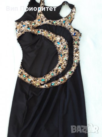 Скъпа , много скъпа вечерна тежка рокля с камъни , дълга , елегантна , за най-изискана дама, снимка 9 - Рокли - 37344146