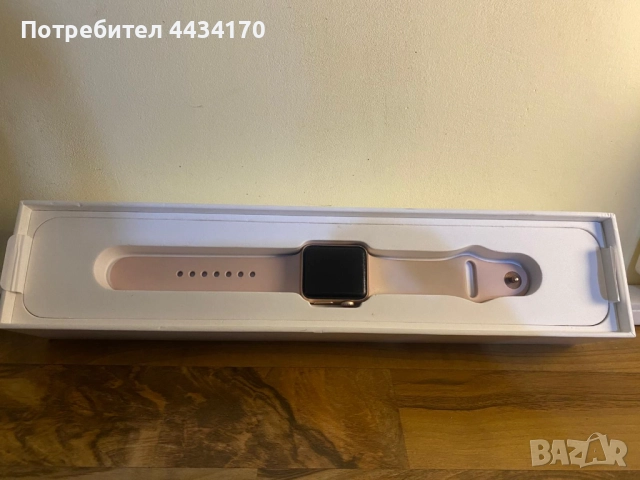 Apple Watch Series 3 – 38 мм алуминий в розово, GPS + LTE, с 2 каишки, снимка 2 - Аксесоари за Apple - 52532103